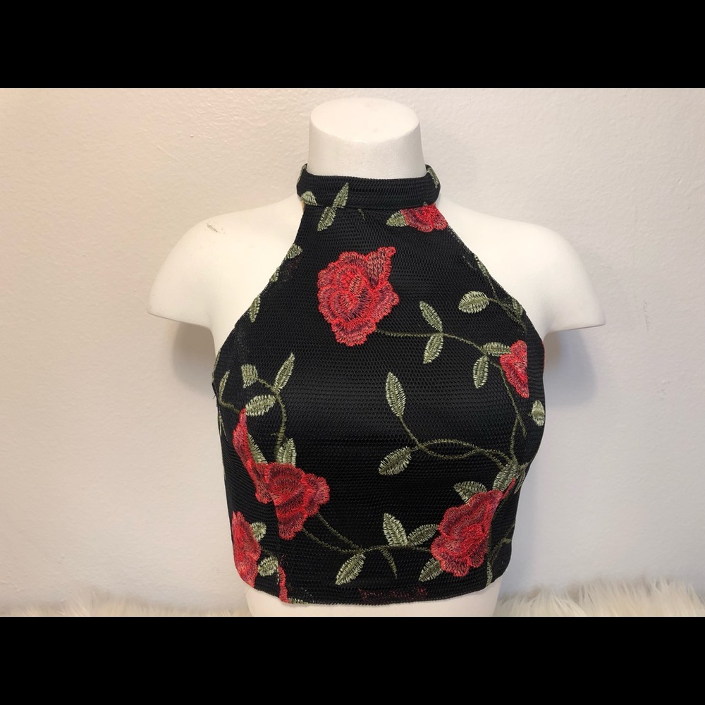 embroidered rose tank!